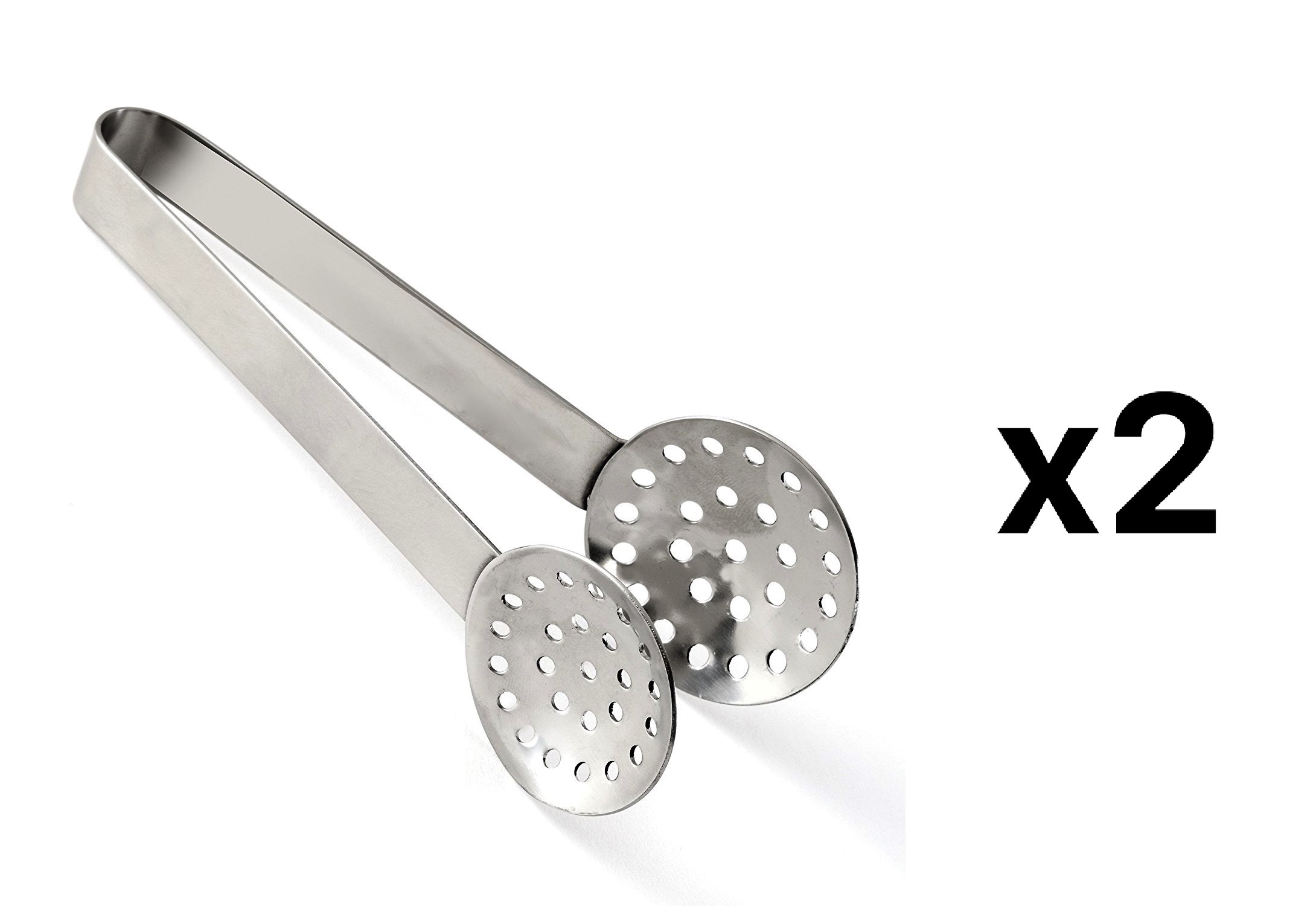 Norpro Stainless Steel Round Tea Bag Squeezer Tongs (Pack of 2) eBay